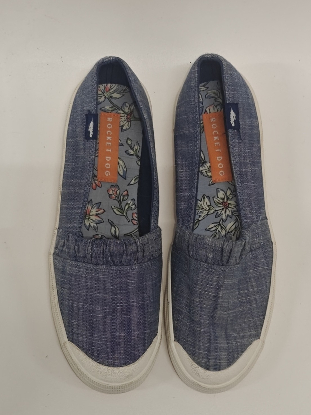 Rocket Dog Clea Dean Navy Slip-On Flats Womens Size 8 Casual Shoes